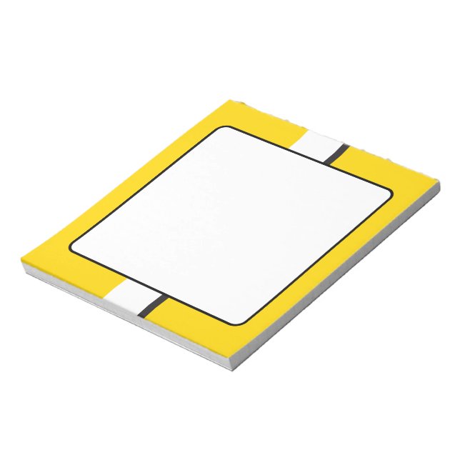 Gult Sportscar Rand Anteckningsblock (Roterad)