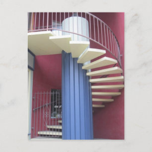 Gult Staircase-vykort Vykort