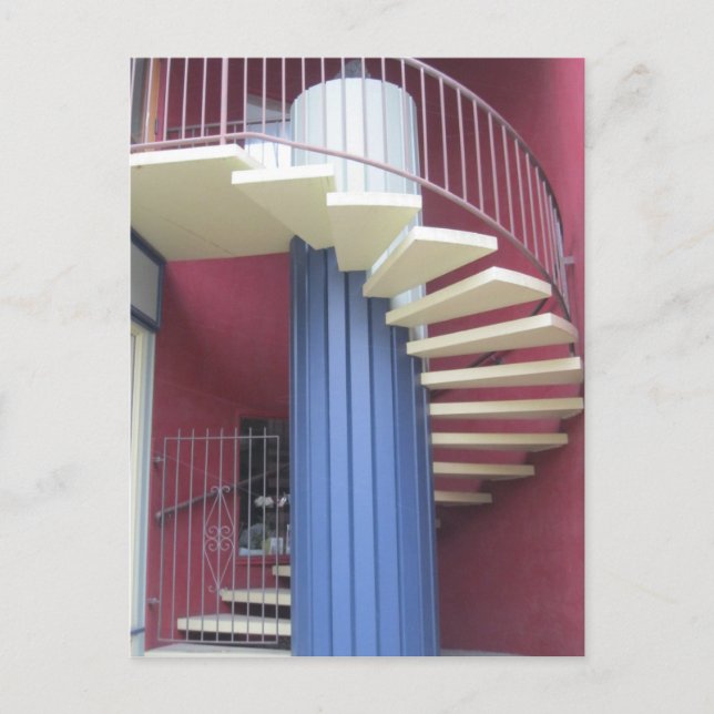 Gult Staircase-vykort Vykort (Framsida)