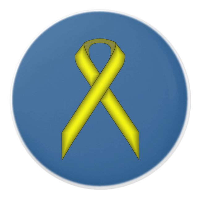 Gult Standard Ribbon av Kenneth Yoncich Knopp (Framsidan)