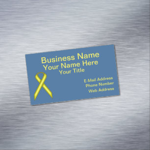 Gult Standard Ribbon av Kenneth Yoncich Magnetiska Visitkort