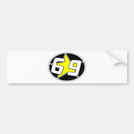 Gult Star 69 Bildekal