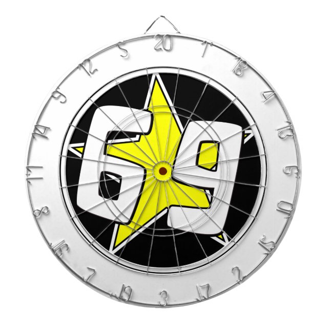 Gult Star 69 Darttavla (Framsidan)