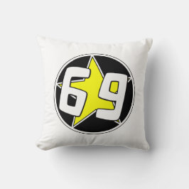 Gult Star 69 Kudde