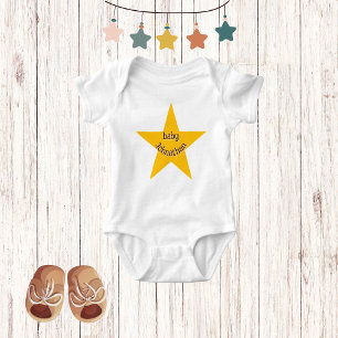 Gult Star Cute Adsible Unisex Monogram T Shirt