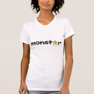 Gult Star Monstar Tecknad T Shirt