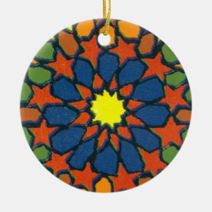 Gult Star Ornament