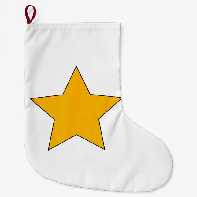 Gult Star Stor Julstrumpa (Framsidan)