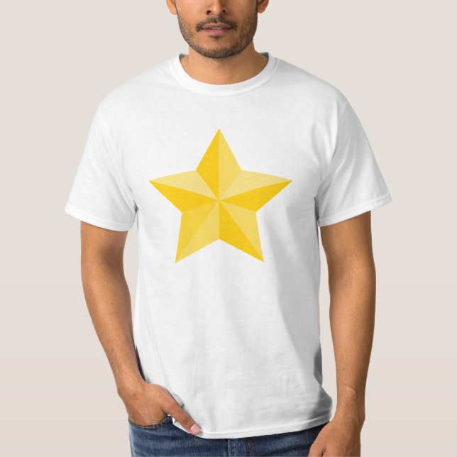 Gult Star T-Shirt (Framsida)