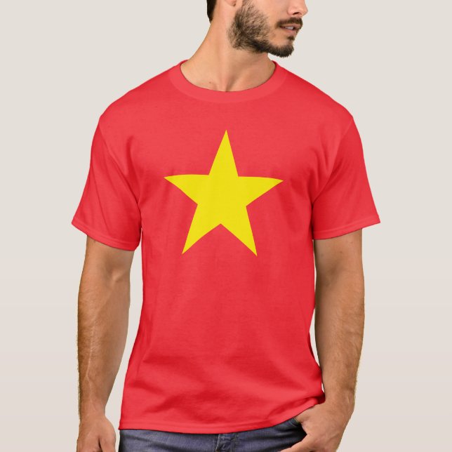 Gult Star/Vietnam - Patriotic Tee T-Shirt (Framsida)