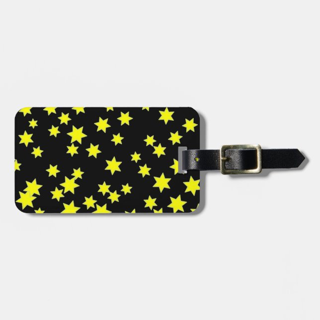 Gult Stars Bagagebricka (Horisontell Framsida)