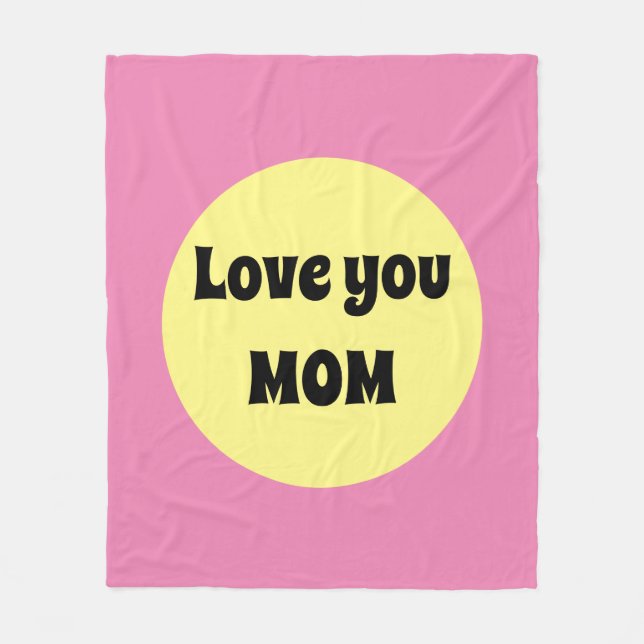 Gult - stor punkt fleecefilt (Framsidan)