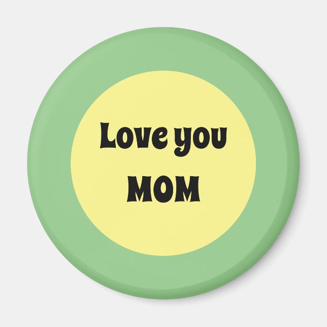 Gult - stor punkt magnet (Framsidan)