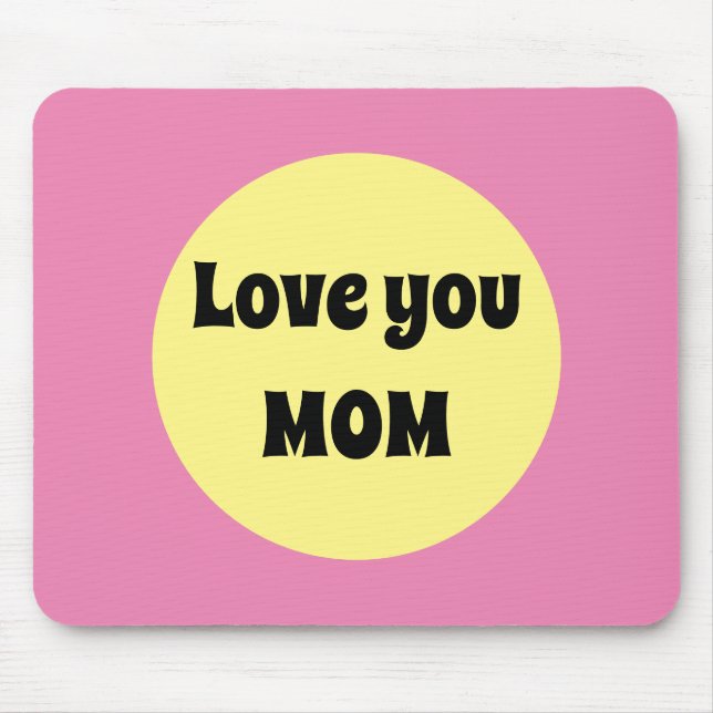 Gult - stor punkt musmatta (Framsidan)