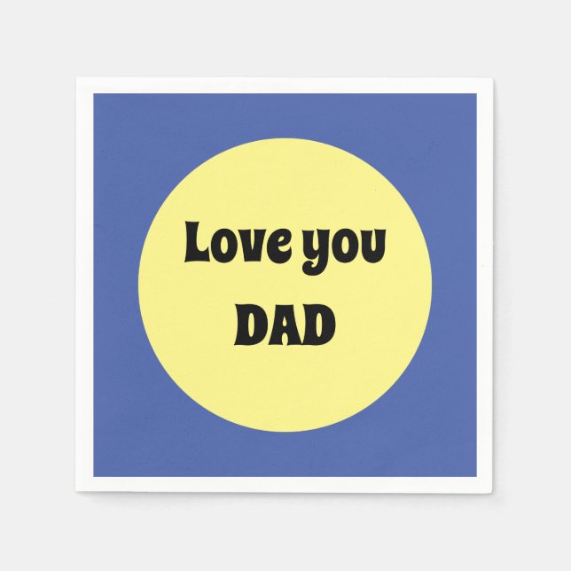 Gult Stort streck ruta Pappersservett (Framsidan)