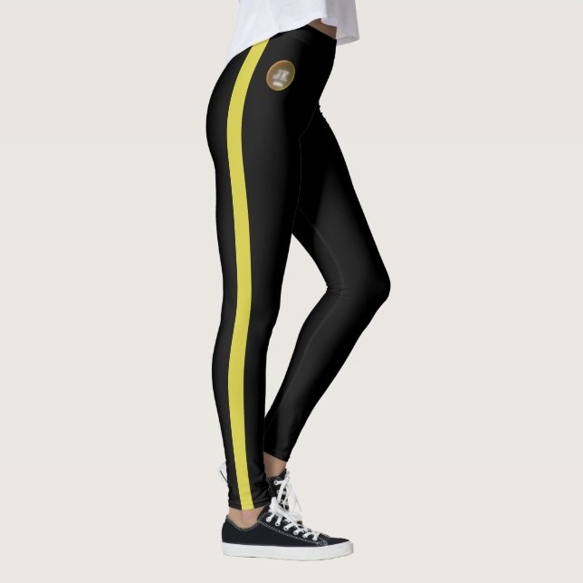 Gult Stripe Sides Leggings JK 2024 (Höger)