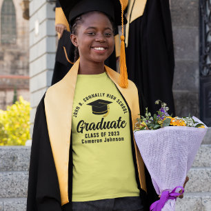 Gult Student Personlig Studenten T Shirt