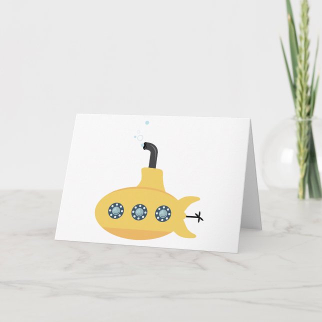 Gult SubMarine Kort (Framsida)