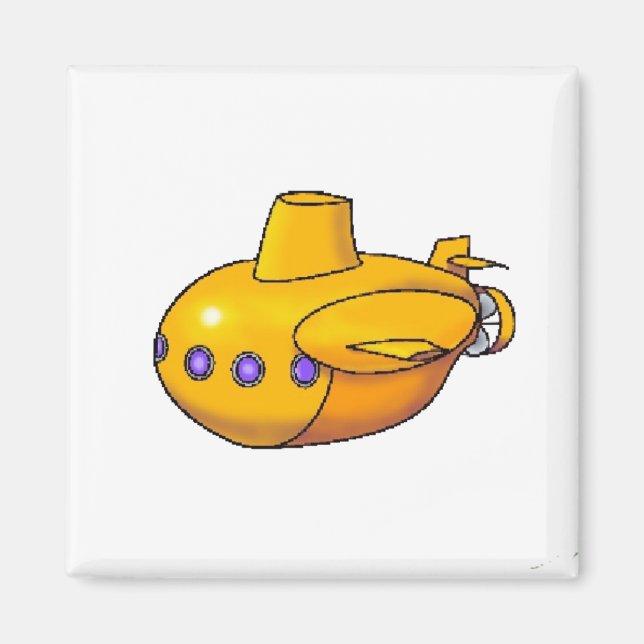Gult SubMarine | Magnet (Framsidan)