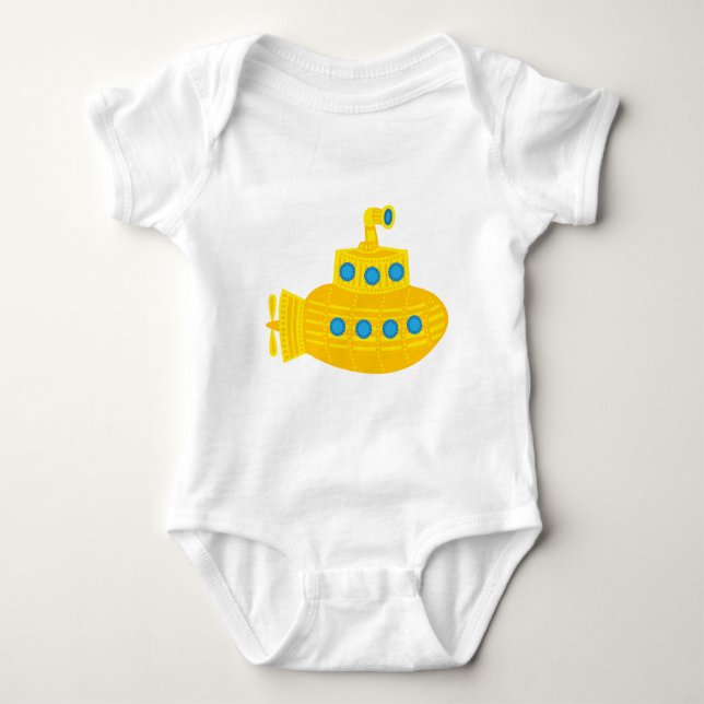 Gult SubMarine Tee Shirt (Framsida)