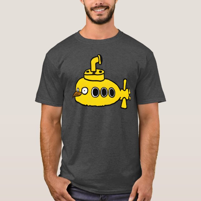 Gult Subsea retro T Shirt (Framsida)