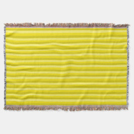Gult Summer Mood Linjer Throw Blanket Filt
