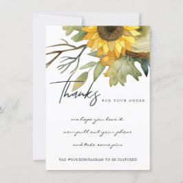 GULT SUNFLOWER BLOMMIGT BUSINESS LOGOTYP TH TACK KORT