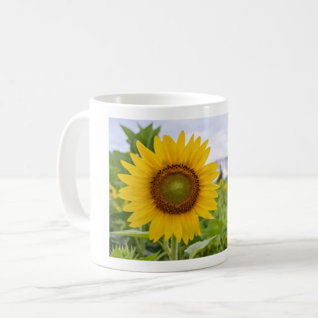 Gult SunFlower Kaffemugg (Framsida vänster)