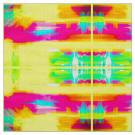 Gult Sunset Abstrakt Fabric Tyg