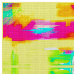 Gult Sunset Abstrakt Fabric Tyg