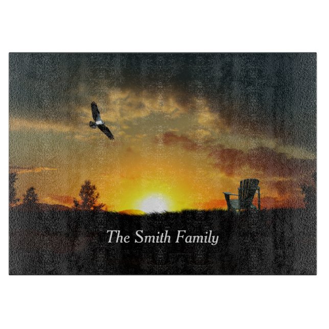 Gult Sunset Grassy Meadow Clearboard (Framsidan)