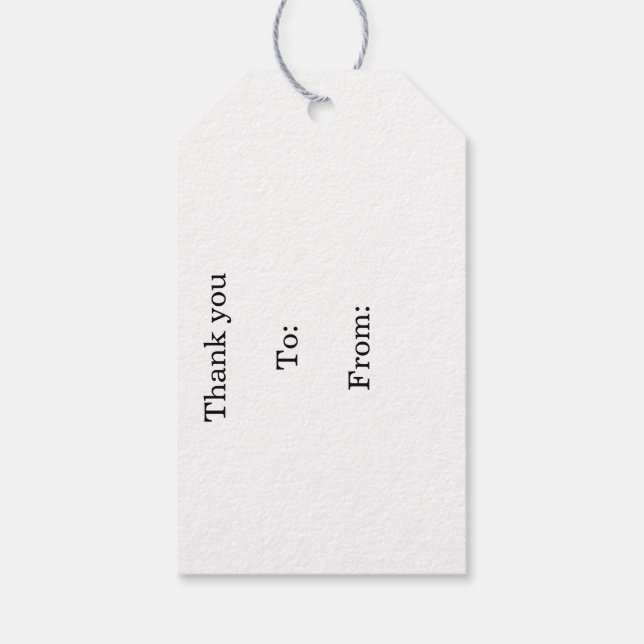 Gult Sunset Grassy Meadow Gift Märkre Presentetikett (Baksidan)