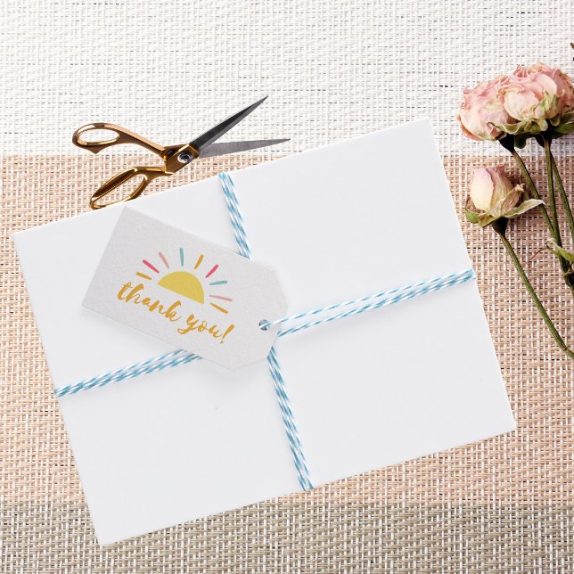 Gult Sunshine tack Presentetikett (Skapare uppladdad)