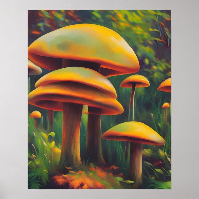 Gult Svampar Poster (Framsidan)