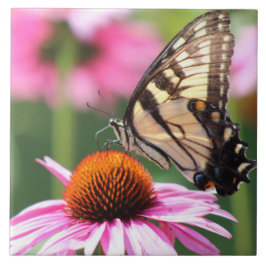 Gult Svärdsvanskål, keramiskt plattor Kakelplatta