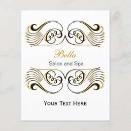 gult, svartvit Chic - affärsflyget Flygblad