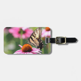 Gult Swallowtail Butterfly Luggage Tag Bagagebricka