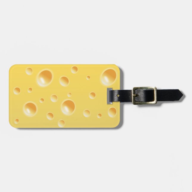 Gult Swiss Cheese Struktur Bagagebricka (Horisontell Framsida)