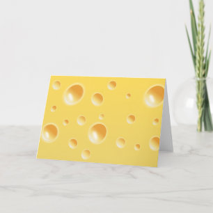 Gult Swiss Cheese Struktur Kort