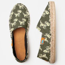 Gult T Rex Dinosaur Canvas Afridrilles Shoes