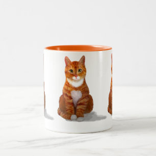 Gult Tabby katt Mugg