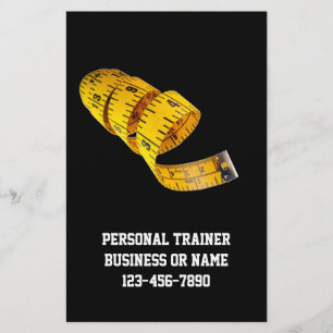 Gult Tape Measure Personal Trainer Weight Loss los Flygblad