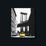 Gult Taxi Brooklyn Bridge Nyc New York City Art Canvastryck<br><div class="desc">Gult Taxi Brooklyn Bridge Nyc New York City Pop Art Canvas Art Print.</div>