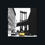 Gult Taxi New York City Nyc Brooklyn Bridge Canvastryck<br><div class="desc">Gult Taxi New York City Nyc Brooklyn Bridge Pop Art Canvas Art Print.</div>