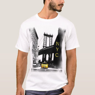 Gult Taxi New York City Nyc Modern Pop Art T Shirt