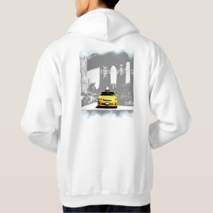 Gult Taxi Nyc Brooklyn Bridge New York City Hoodie