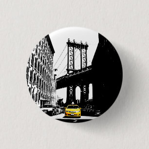 Gult Taxi Nyc New York City Brooklyn Bridge Knapp