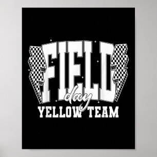 Gult-teamet Färg Krig Camp Team för fält, Game Com Poster