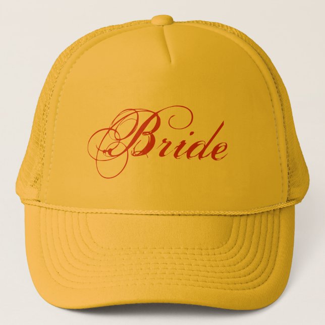 Gult tema enkelt Bride hat Keps (Framsida)