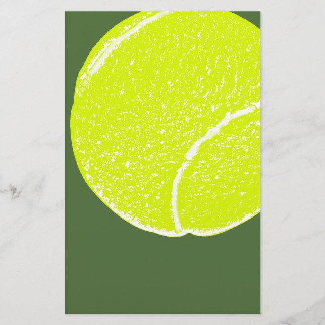 gult tennis boll brevpapper (Framsida)